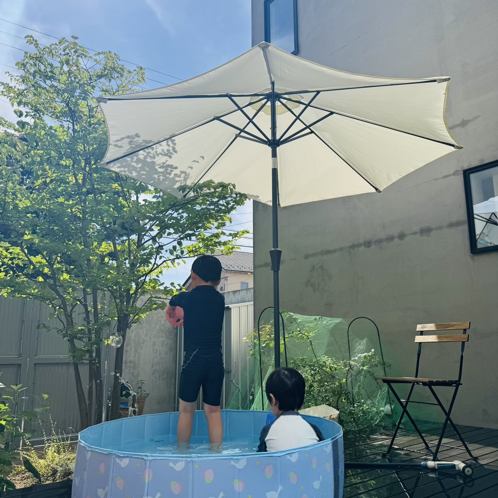 プール　夏　ブルーベリー