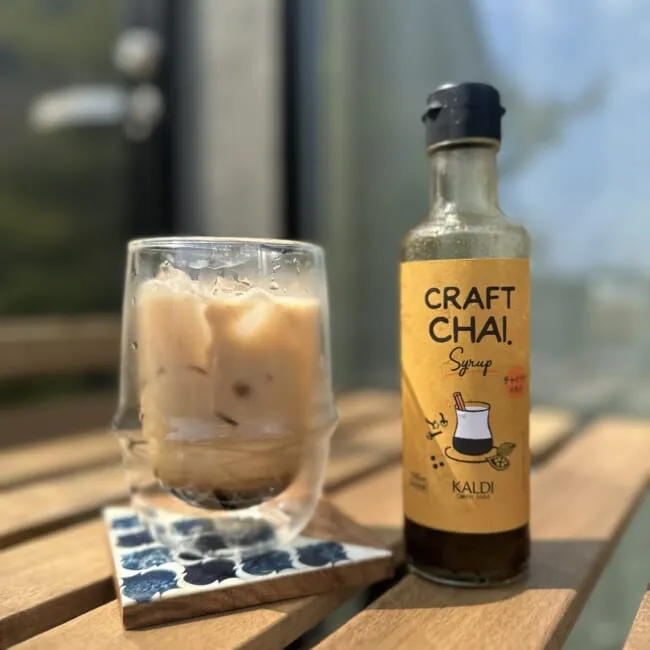 カルディコーヒーファーム「クラフトチャイ」瓶と作ったドリンク
