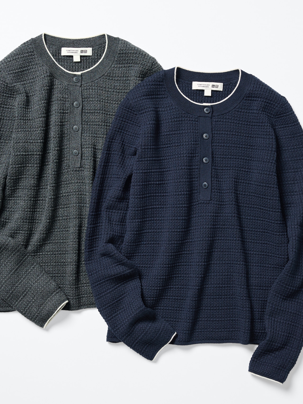 「UNIQLO and COMPTOIR DES COTONNIERS」メリノブレンドヘンリーネックセーター