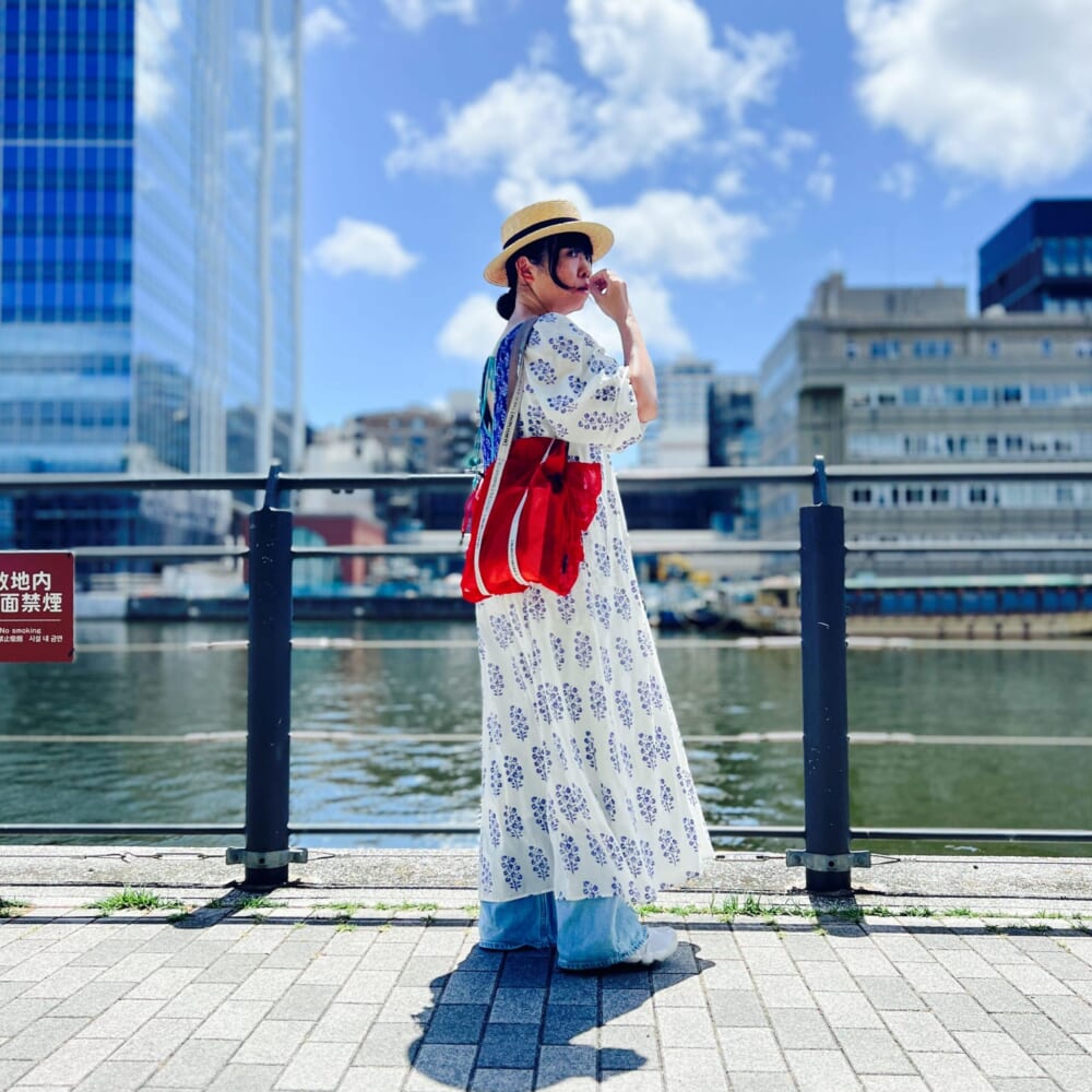 BROWN THEATRE PRODUCTS×FREAK’S STORE 別注 メッシュフリルシューズバッグ
＜ne Quittez pas＞エスニック コンビ ワンピース
田中帽子店　日本製 浅め 麦わら帽子 カンカン帽 マラン・ジー Marin/G