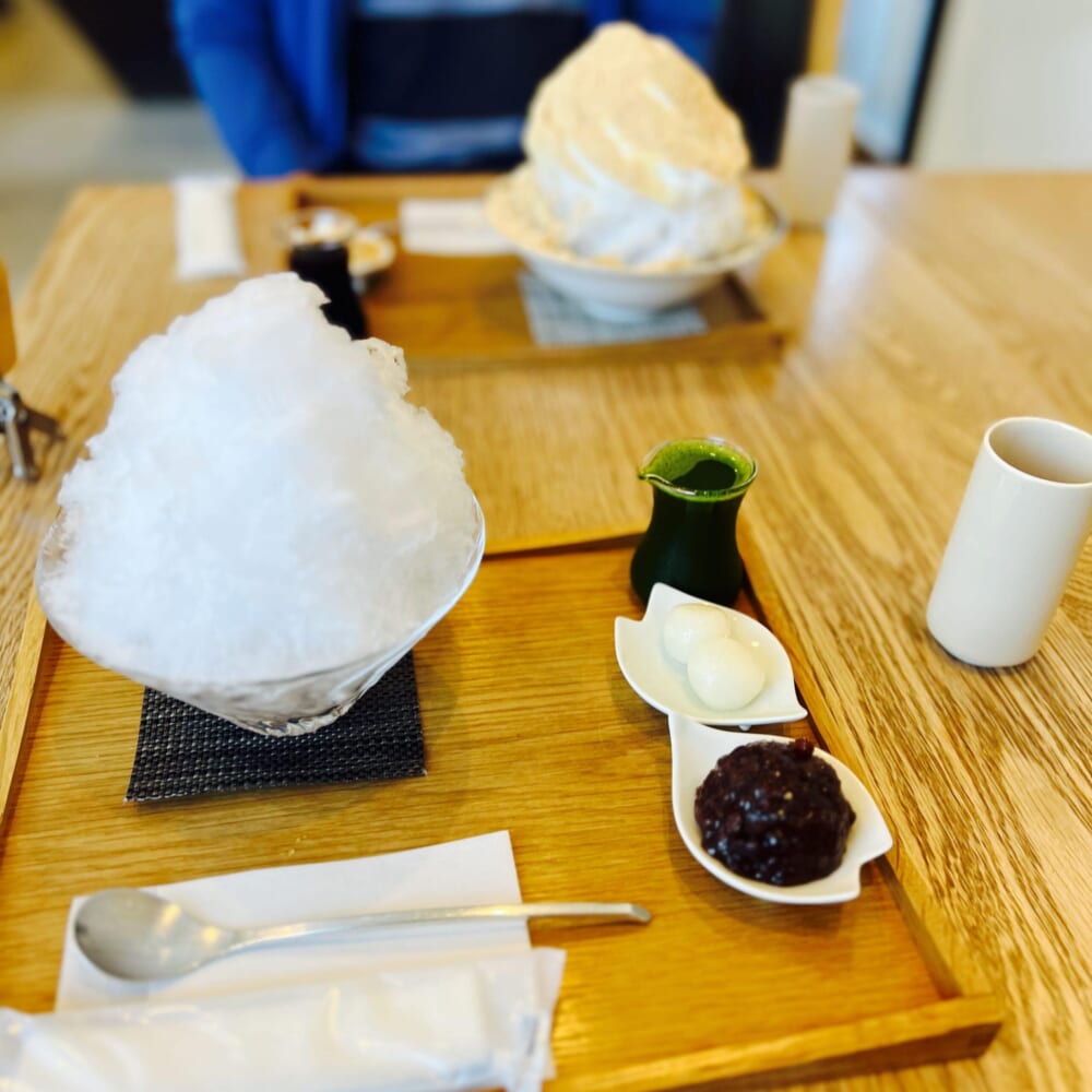ふる川製菓 茨城県笠間市 和菓子・洋菓子 かき氷 宇治金時　黒蜜きなこ