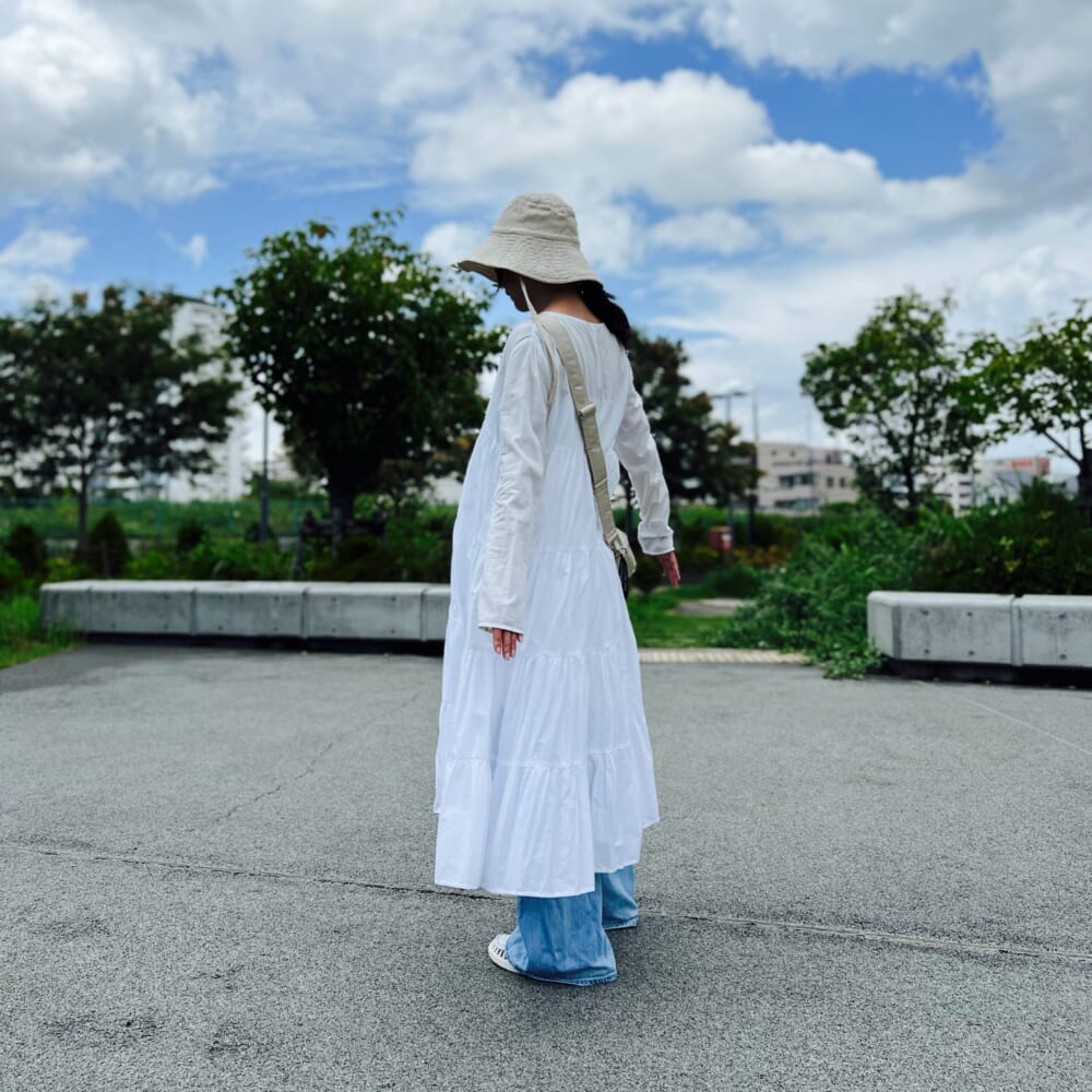 URBAN RESEARCH ROSSO WOMEN　sara mallika　CTN STITCH HAT
＜Merlette（マーレット）＞BAHAMA MAMA ワンピース
beautiful people/ビューティフルピープル/POTR shoulder bag
