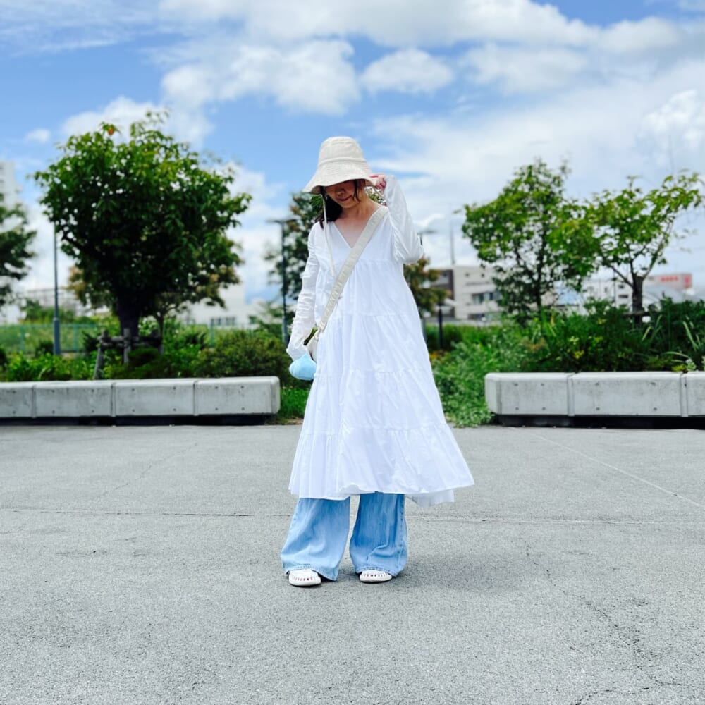 URBAN RESEARCH ROSSO WOMEN　sara mallika　CTN STITCH HAT ＜Merlette（マーレット）＞BAHAMA MAMA ワンピース beautiful people/ビューティフルピープル/POTR shoulder bag
