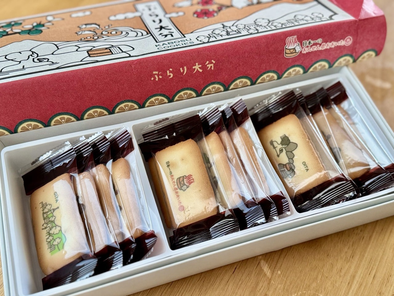 【イマジン】「ぶらり大分」14枚入り(¥748)個包装パッケージ