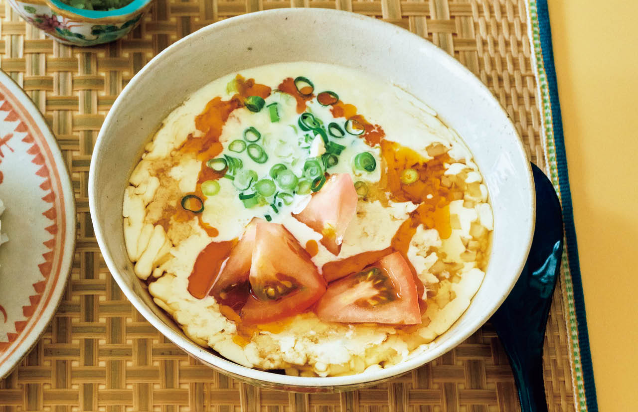 トマトの鹹豆漿(シェンドウジャン)