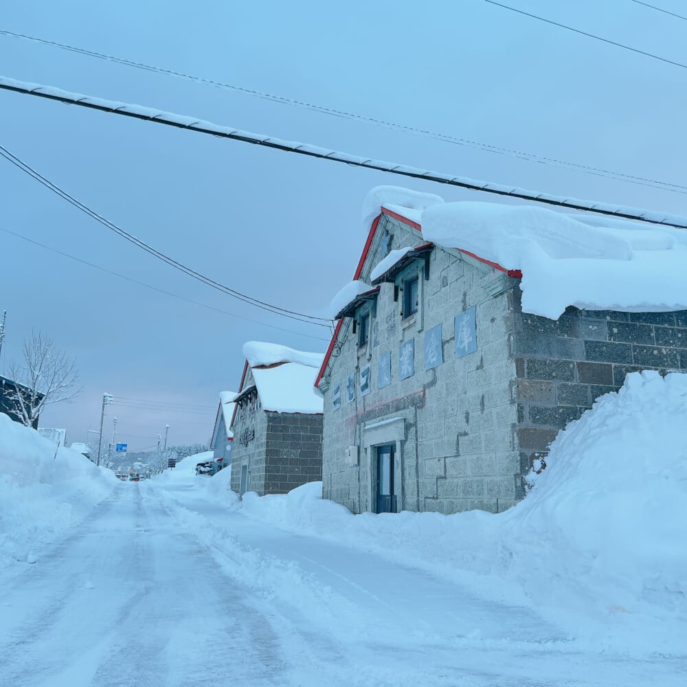 北海道 ニセコ中央倉庫群 雪景色