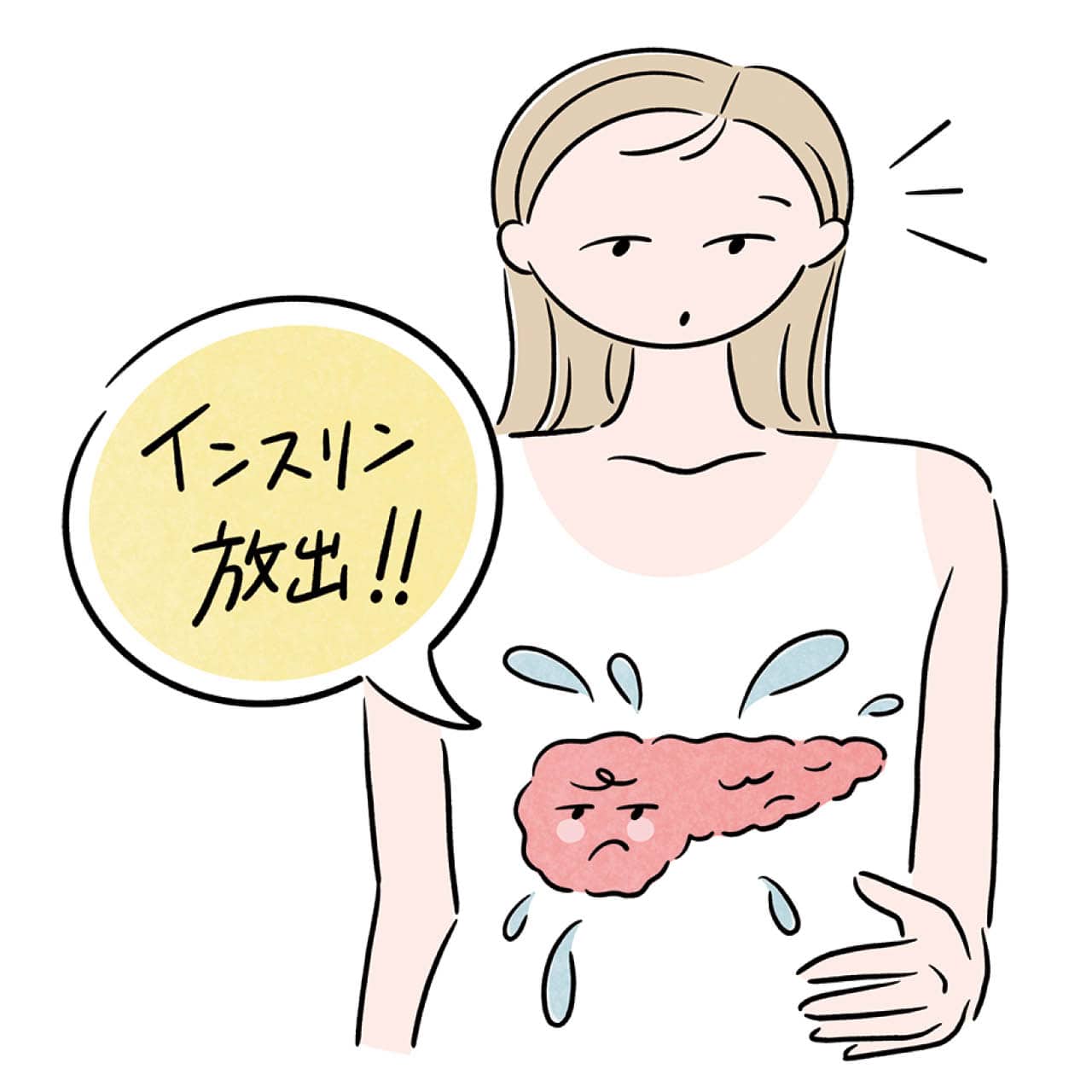 インスリン放出!!イラスト