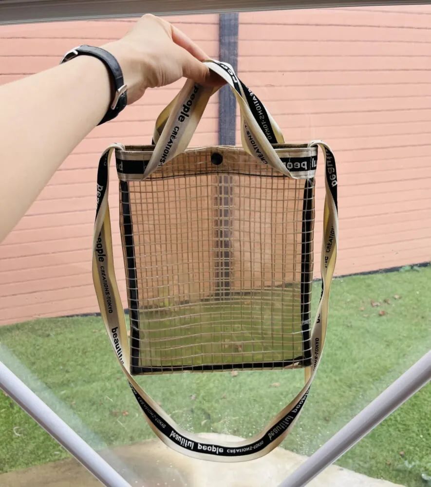 Beautiful People「Vinyl logo tape Sacoche bag」