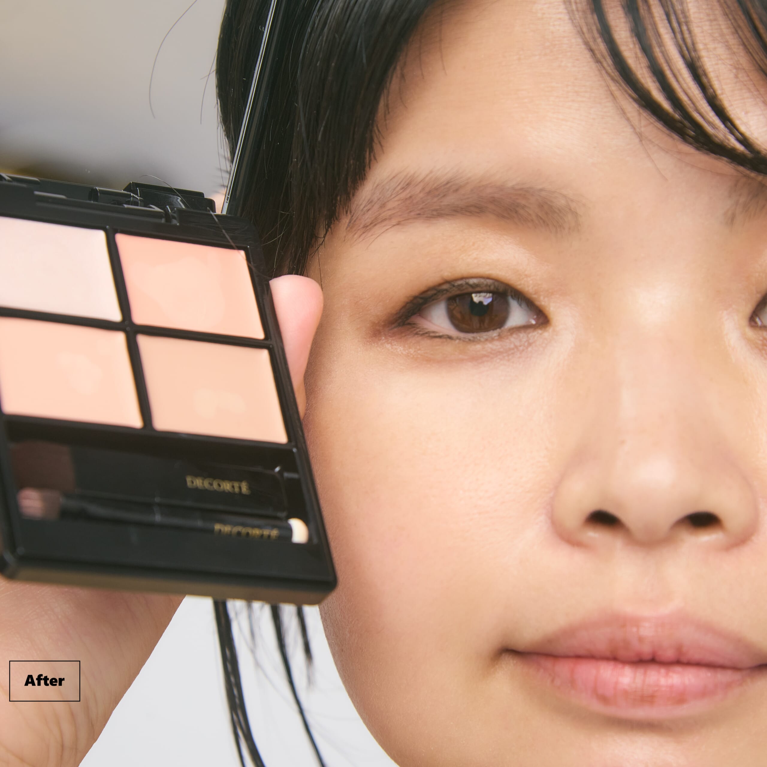 塗布してなじませたあとの「After」