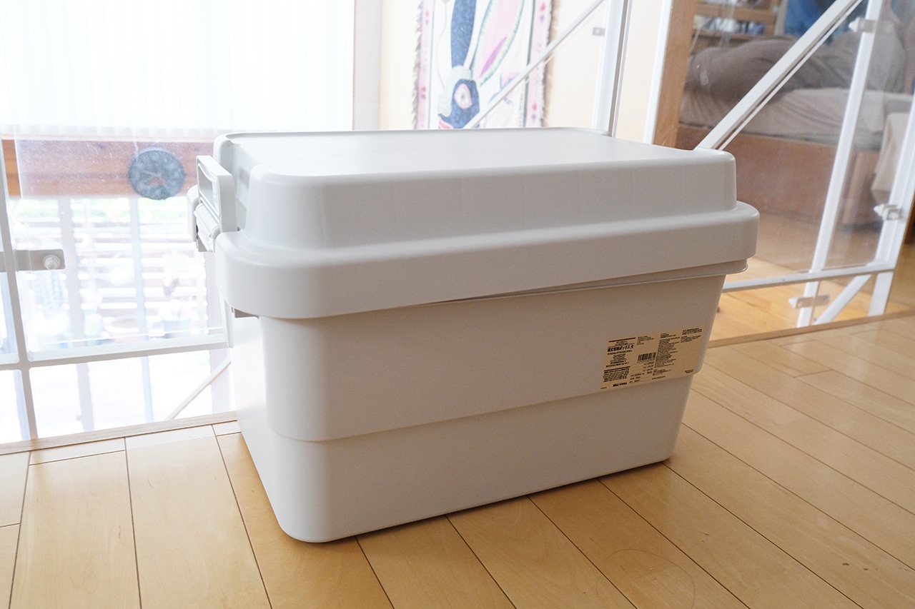 再生ポリプロピレン入り 頑丈収納ボックス (2490円)