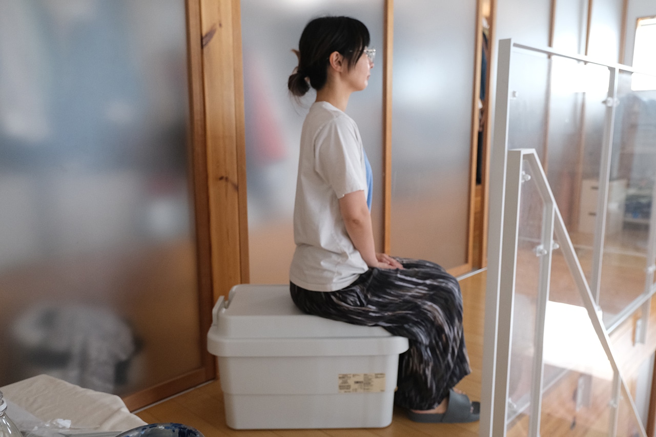 再生ポリプロピレン入り 頑丈収納ボックス 使用シーン