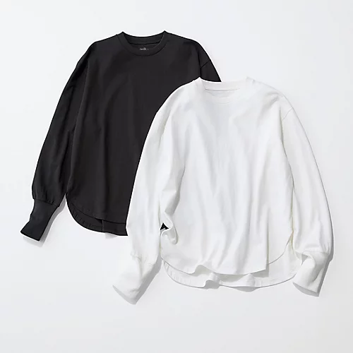  【洗える】USAコットンロングスリーブTシャツ