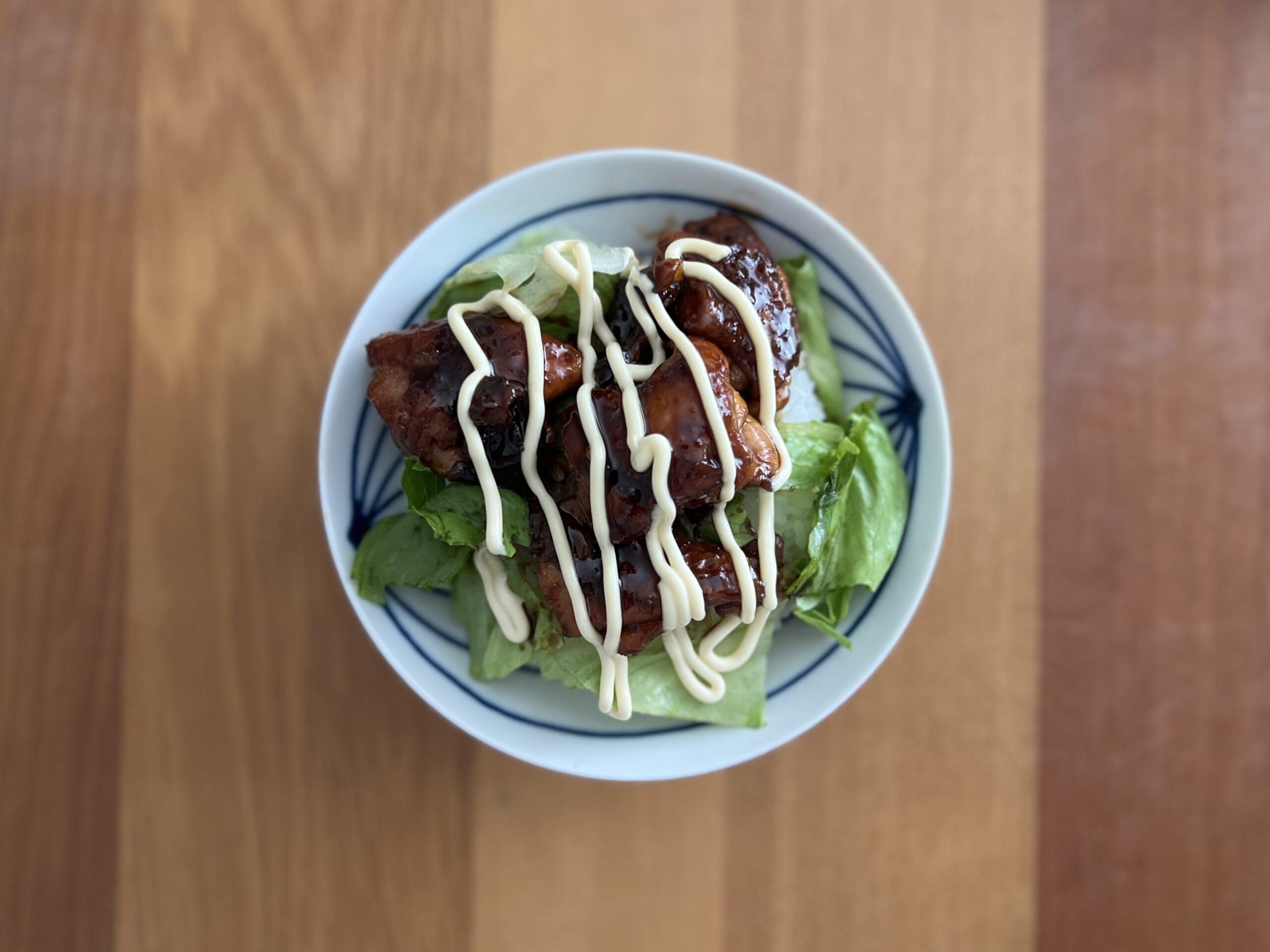 テリヤキチキン＆レタスのっけ飯（調理時間10分）