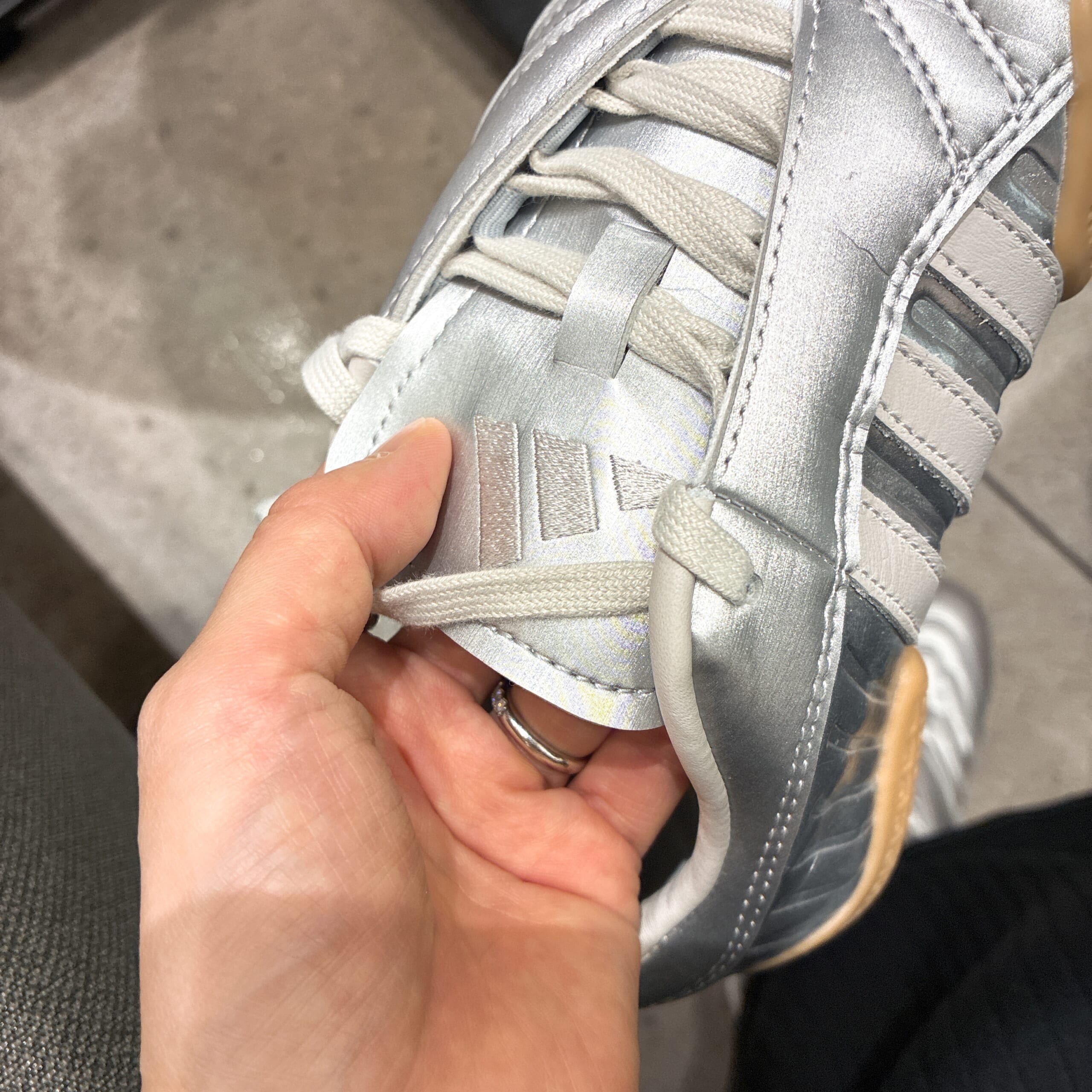 アディダス adidas テコンドー メイエリート シルバー スニーカー Taekwondo Mei Elite