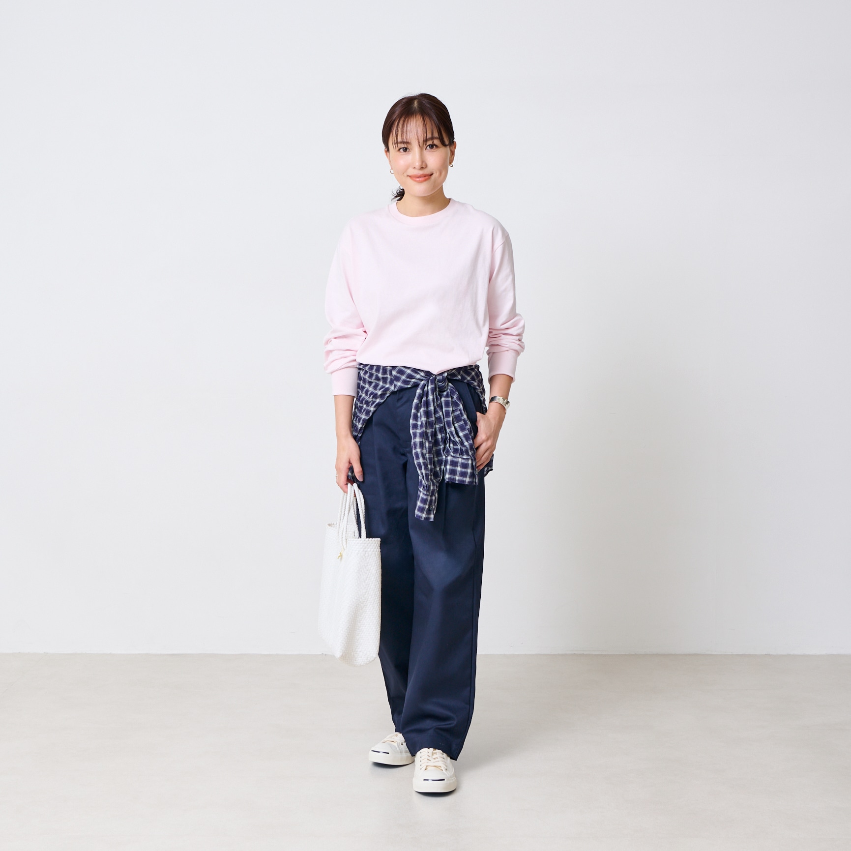USAコットンロングスリーブTシャツ 正面