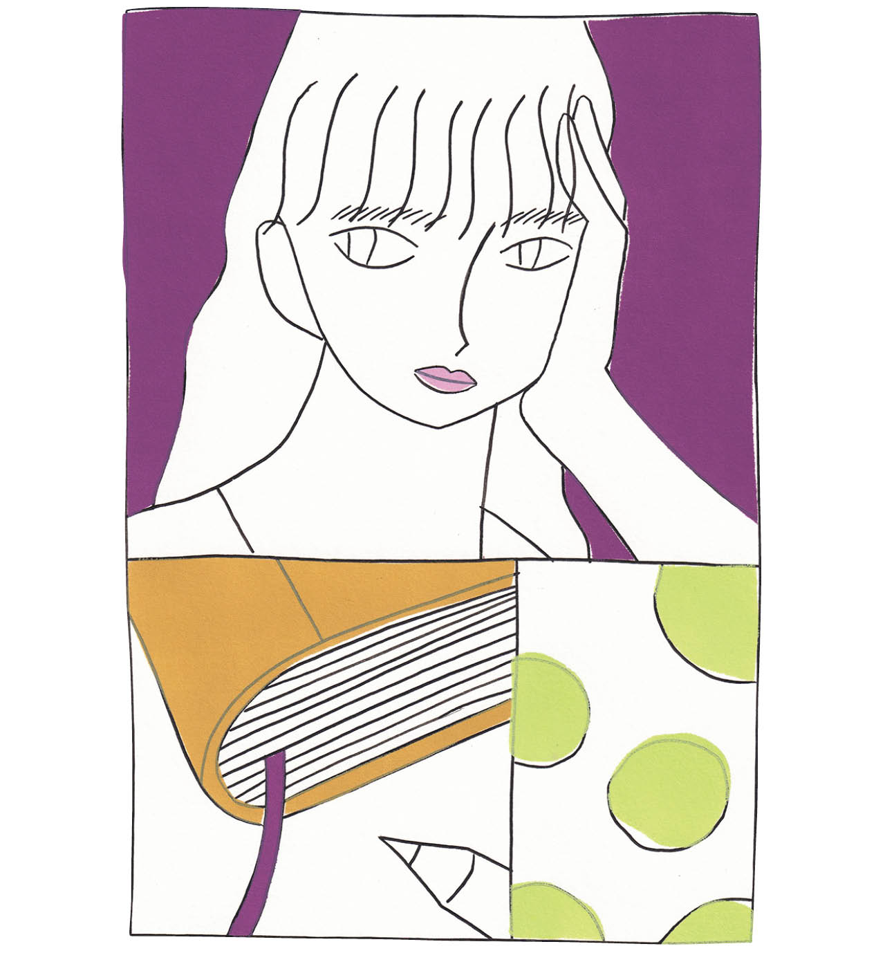 「ほぼ書かない日記」イラスト