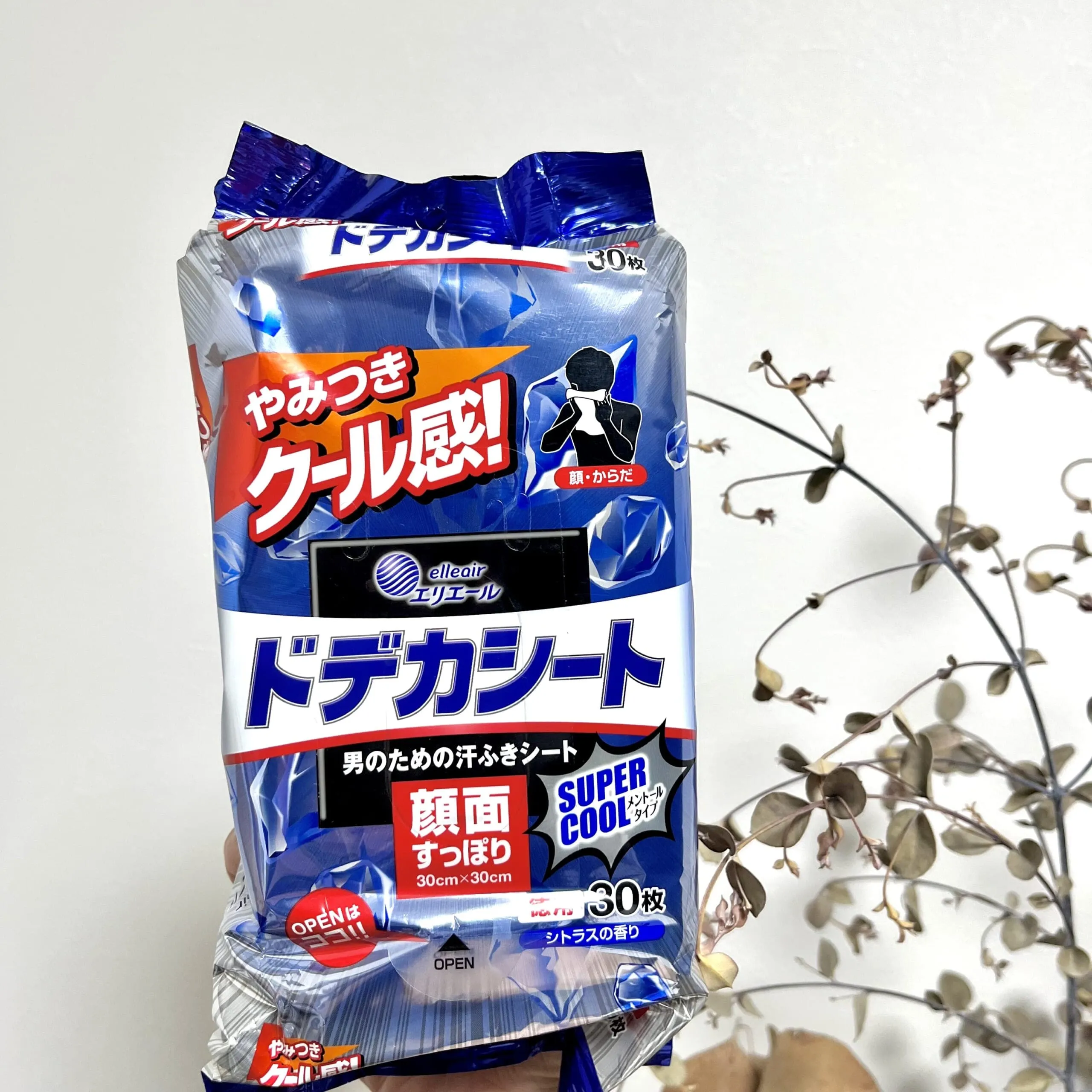 エリエール for MEN「ドデカシート スーパークールタイプ」