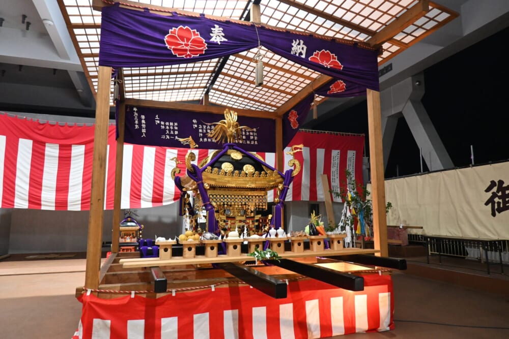吉田の火祭り 御旅所 明神神輿