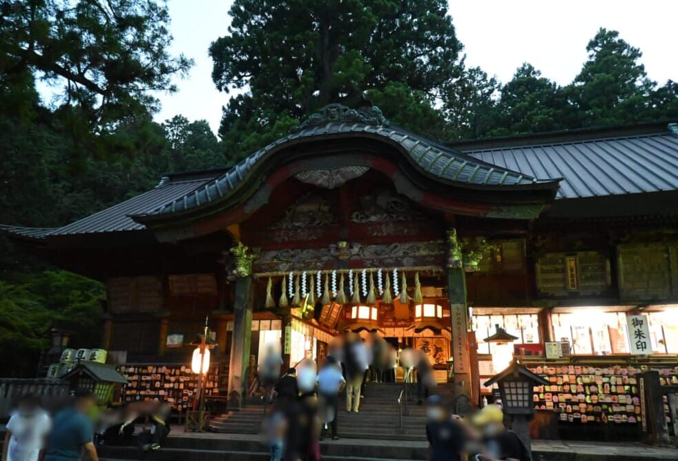 北口本宮冨士浅間神社 拝殿 吉田の火祭りの日