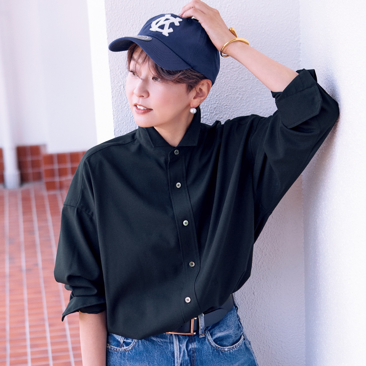 20th Anniv. LEE DAYS限定 TICCA（ティッカ）【洗える】【五明祐子さんコラボ】TWスクエアビッグシャツUNI