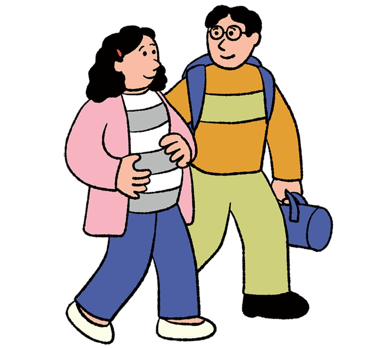 「妊娠・出産をサポートする、今どきの出産事情」イラスト