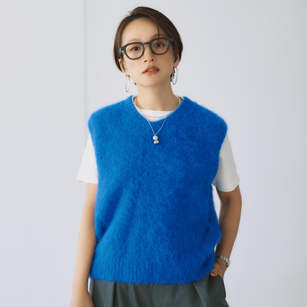THE SHINZONE（ザ シンゾーン）【高山都さんセレクト】ALPACA SHAGGY KNIT VEST