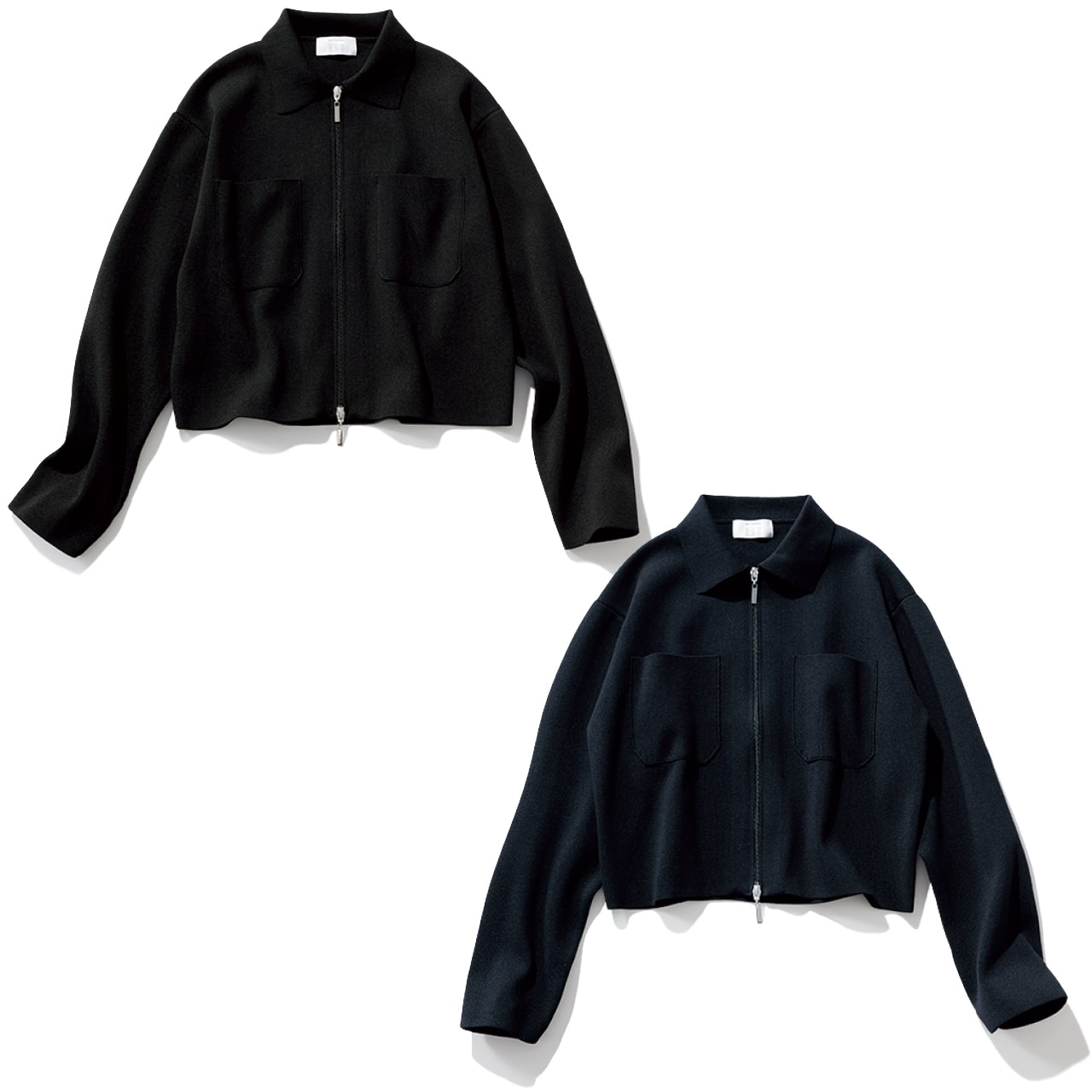 20th Anniv. LEE限定 12closet（トゥエルブクローゼット）【洗える】【高橋夏果さんコラボ】ALL DAYS ダブルジップニットジャケット