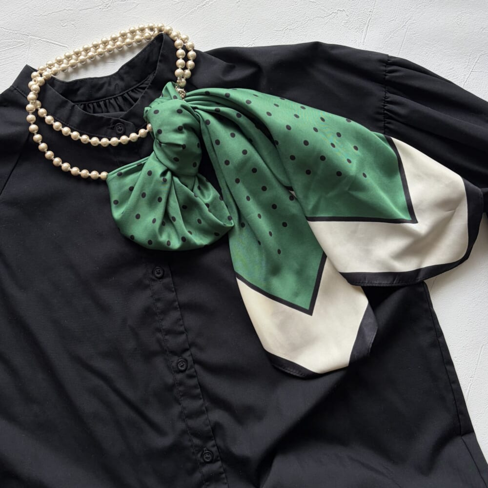 H&M スカーフ アレンジ