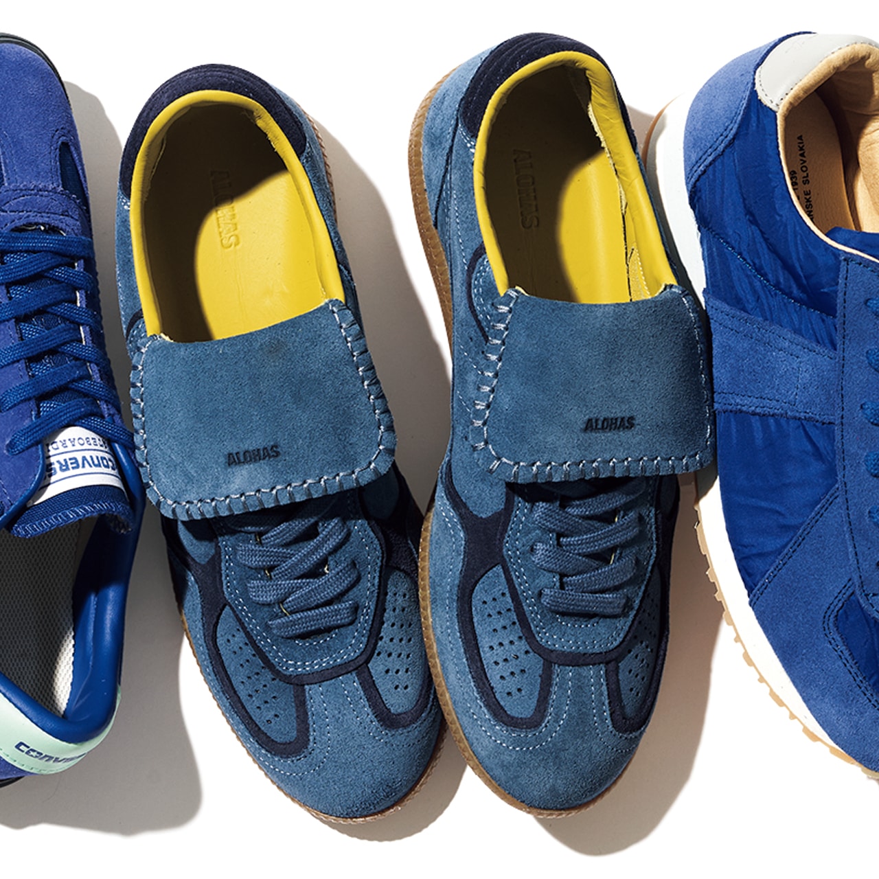 ALOHAS(アロハス)【Club Suede Blue Leather Sneakers】¥39600