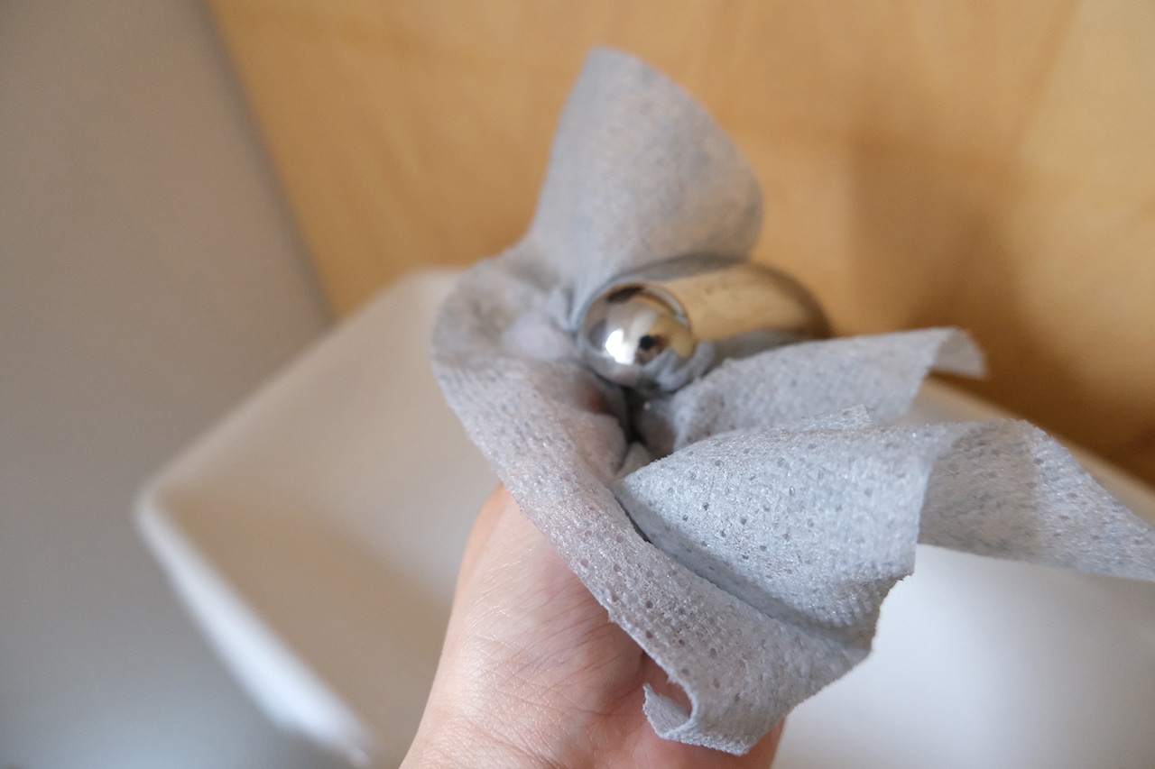 水回りの汚れ用 掃除シート 使用シーン