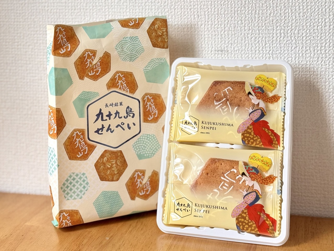 【シュクレイ】「九十九島せんべい」パッケージ開封