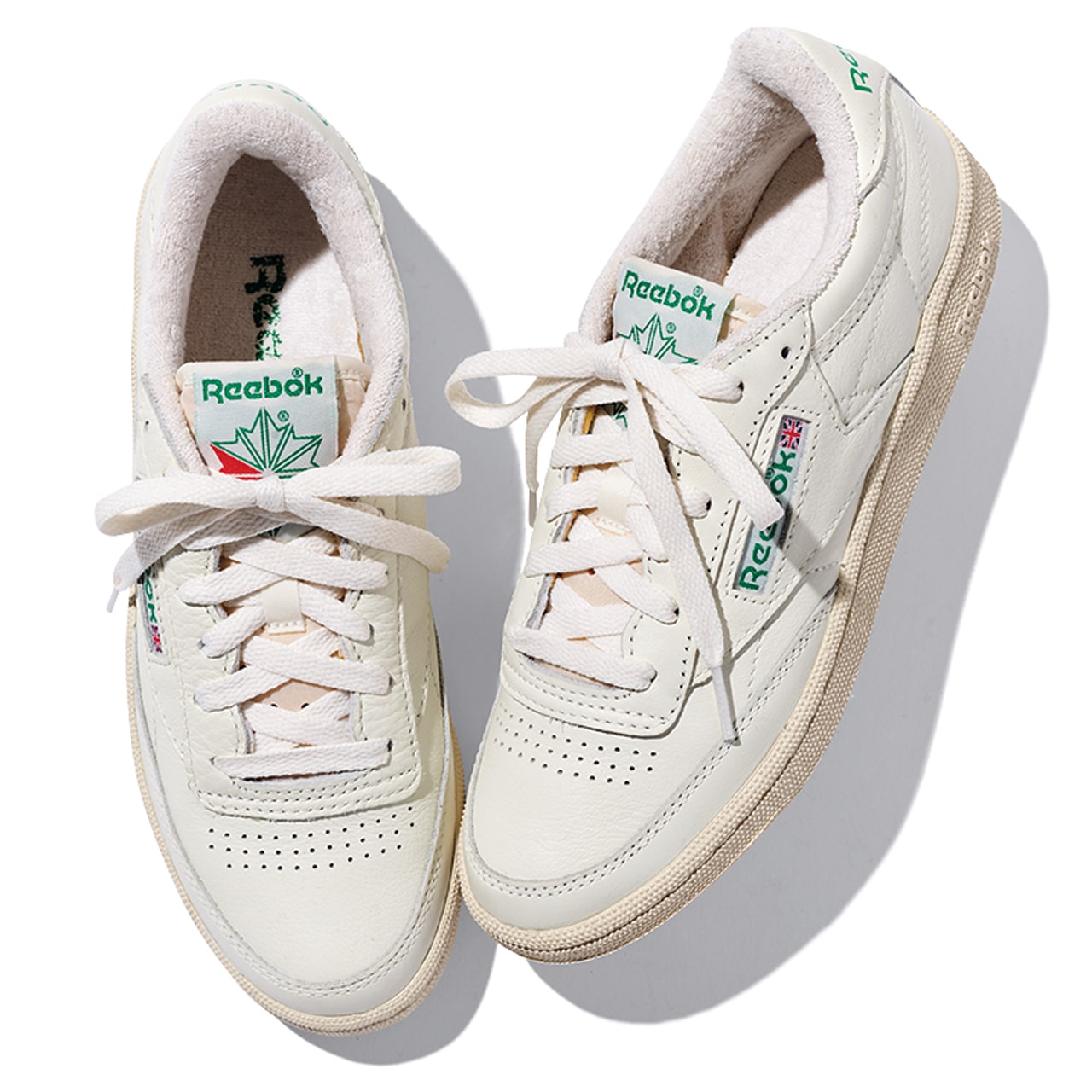 【Reebok（リーボック）】「CLUB C 85 VINTAGE」白のローテクスニーカー　￥16500