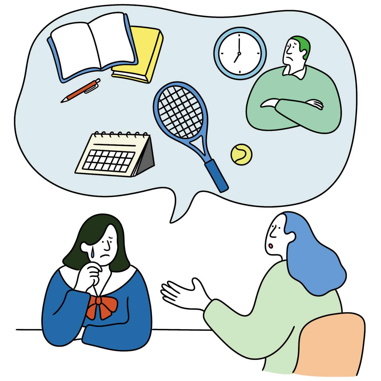 “理由がはっきりしない”不登校には、こんな背景や特徴が イラスト