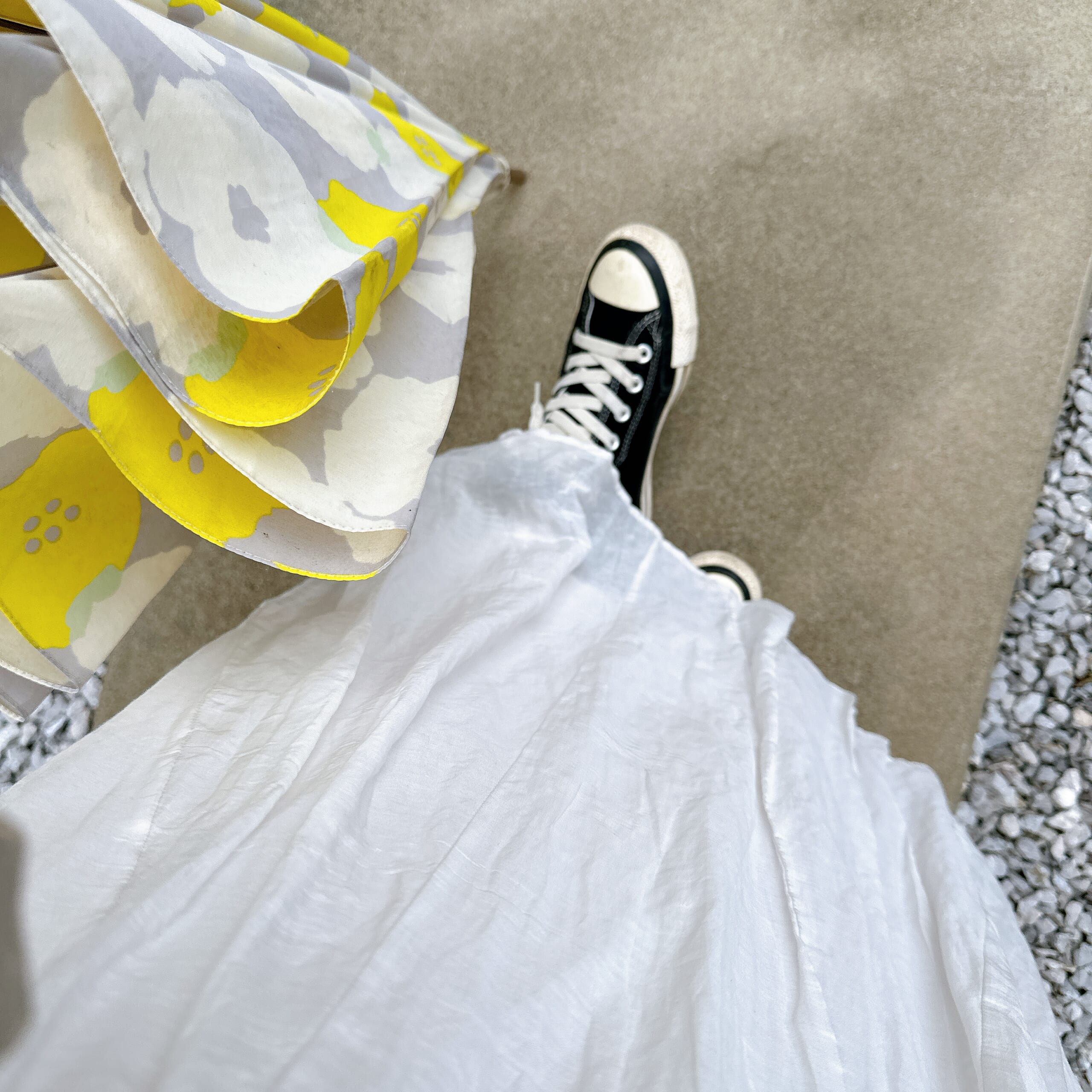 CONVERSEのGORE-TEXを履いたLEE100人隊の足元