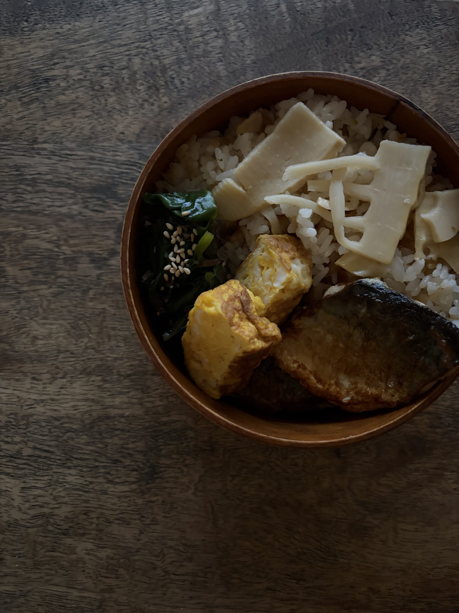 ツルヤ 信州産 4種のきのこ 炊き込みご飯の素を使ったお弁当