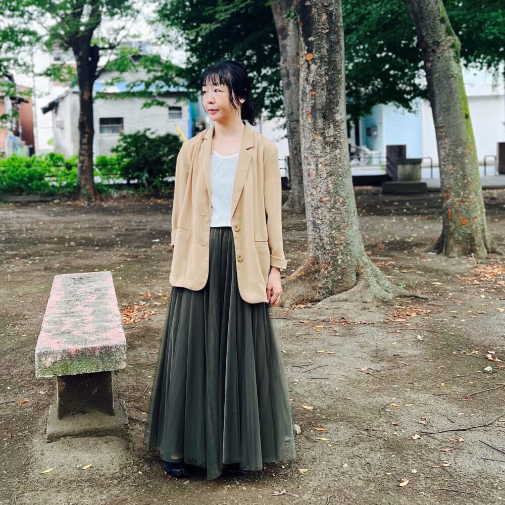 IEDIT 接触冷感でサラリと着られる 軽やかジャケット SHIPS
チュール エアリー ロングスカート