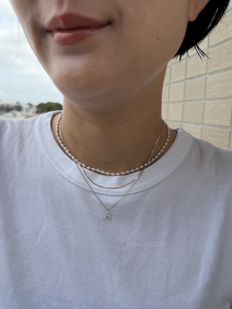 MARIHA（マリハ）】イニシャルモチーフネックレス「My Letters Silver