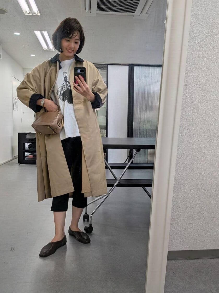 撥水 トレンチコート 高橋夏果 コラボ