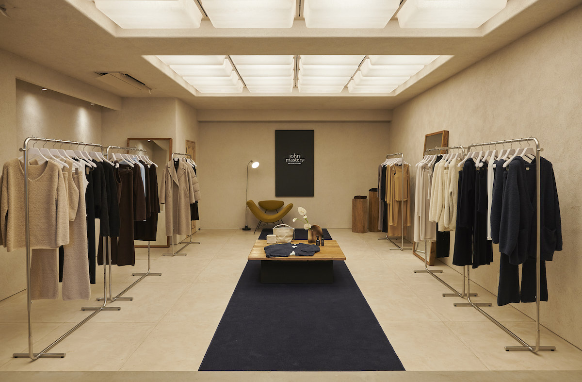 「john masters UNITED ARROWS」展示会場