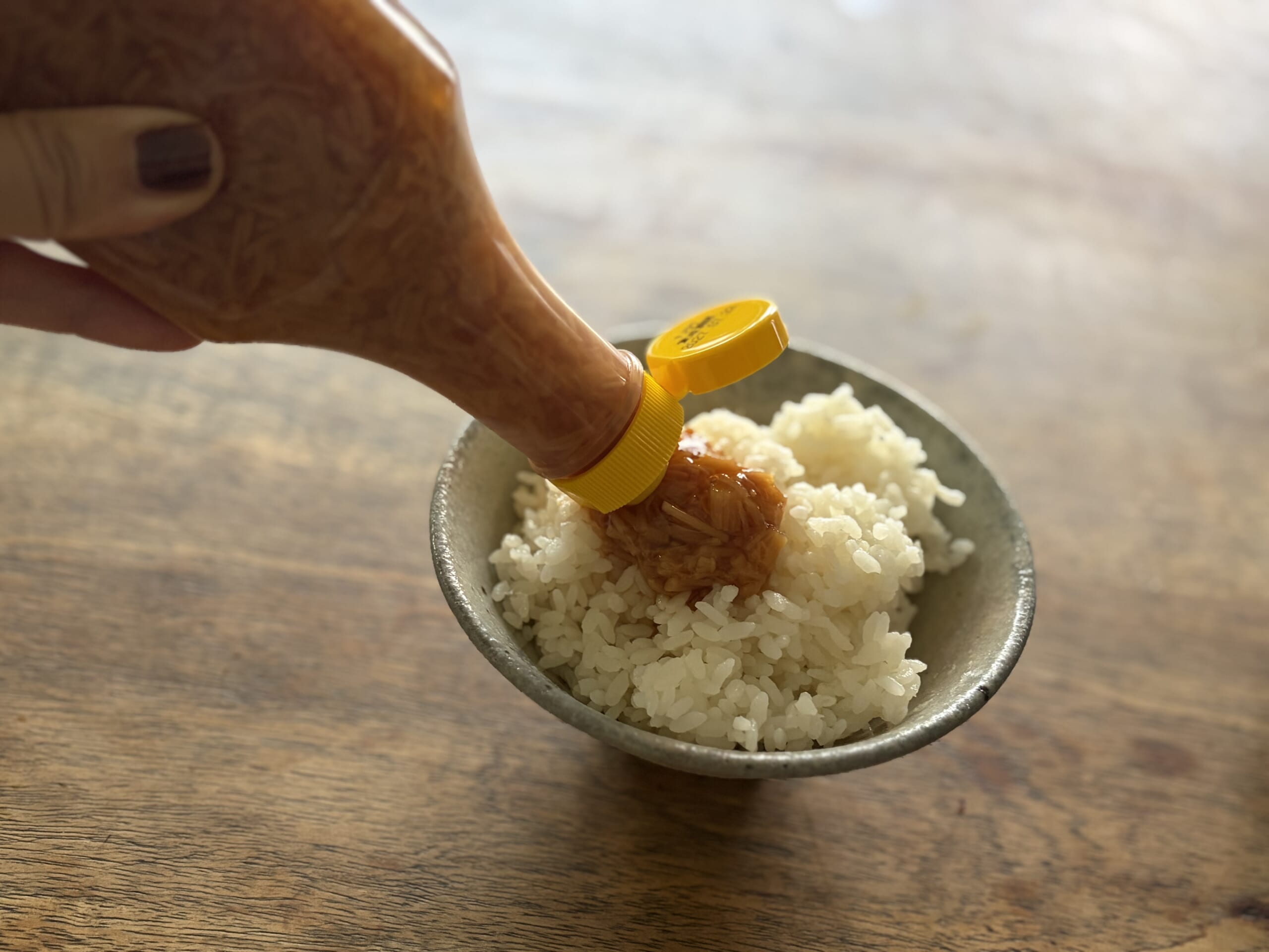 「ツルヤ」ボトル入りなめ茸をごはんいプラス
