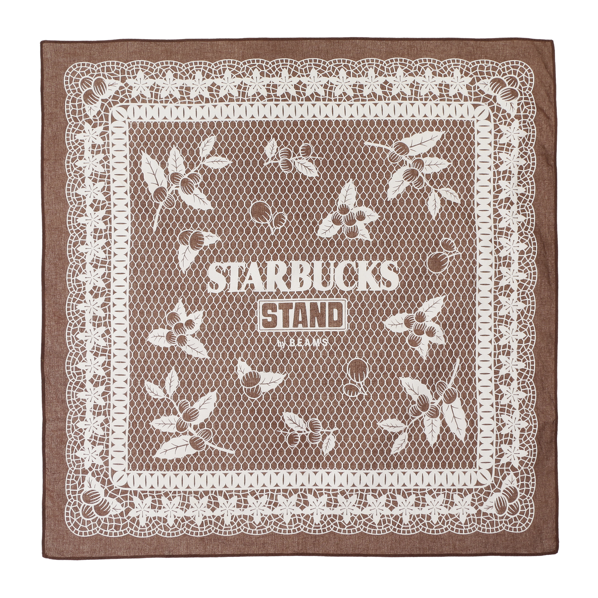 スターバックス　ビームス　STARBUCKSSTANDbyBEAMS バンダナ　ブラウン
