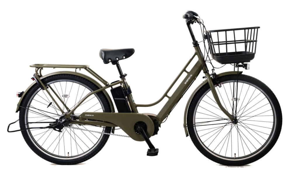 電動アシスト自転車「エナシス ミー」マットオリーブ