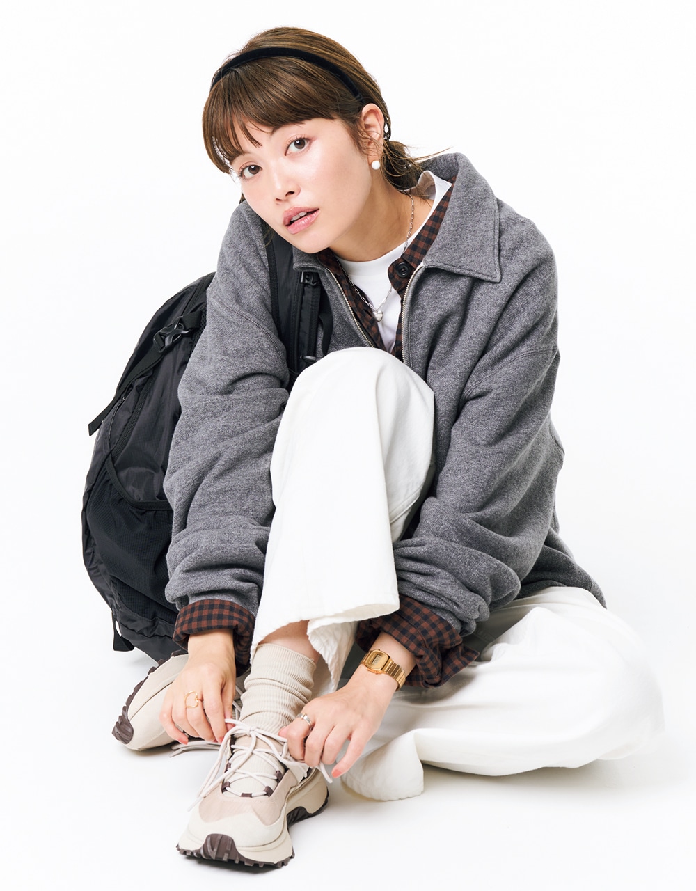 emmi×UGGスニーカーコーデ 垣内彩未さん