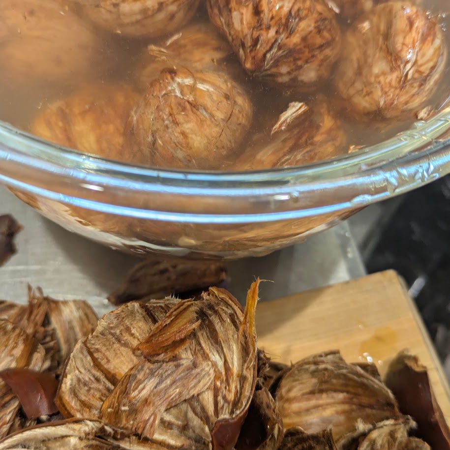 栗ご飯下処理　中津川栗　秋ご飯