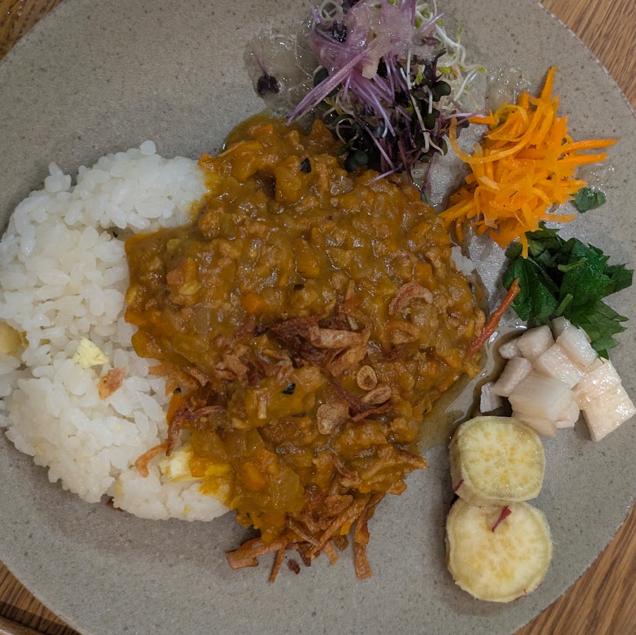 スパイスカレー　栗ご飯アレンジ　コポ