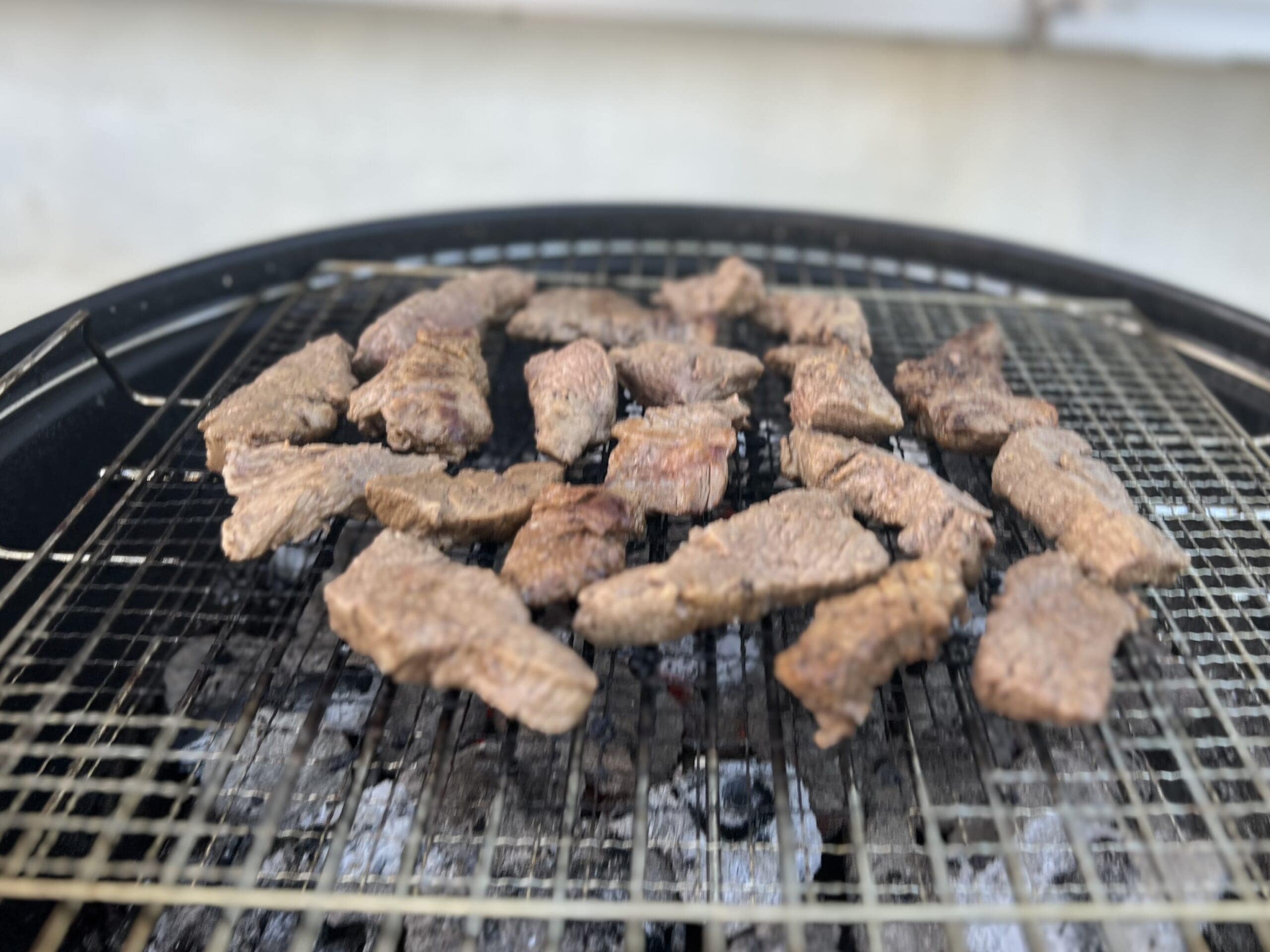 BBQグリルが3台稼働