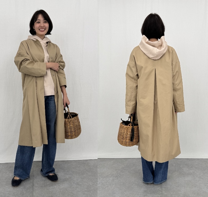 ノーカラートレンチコート 12closet