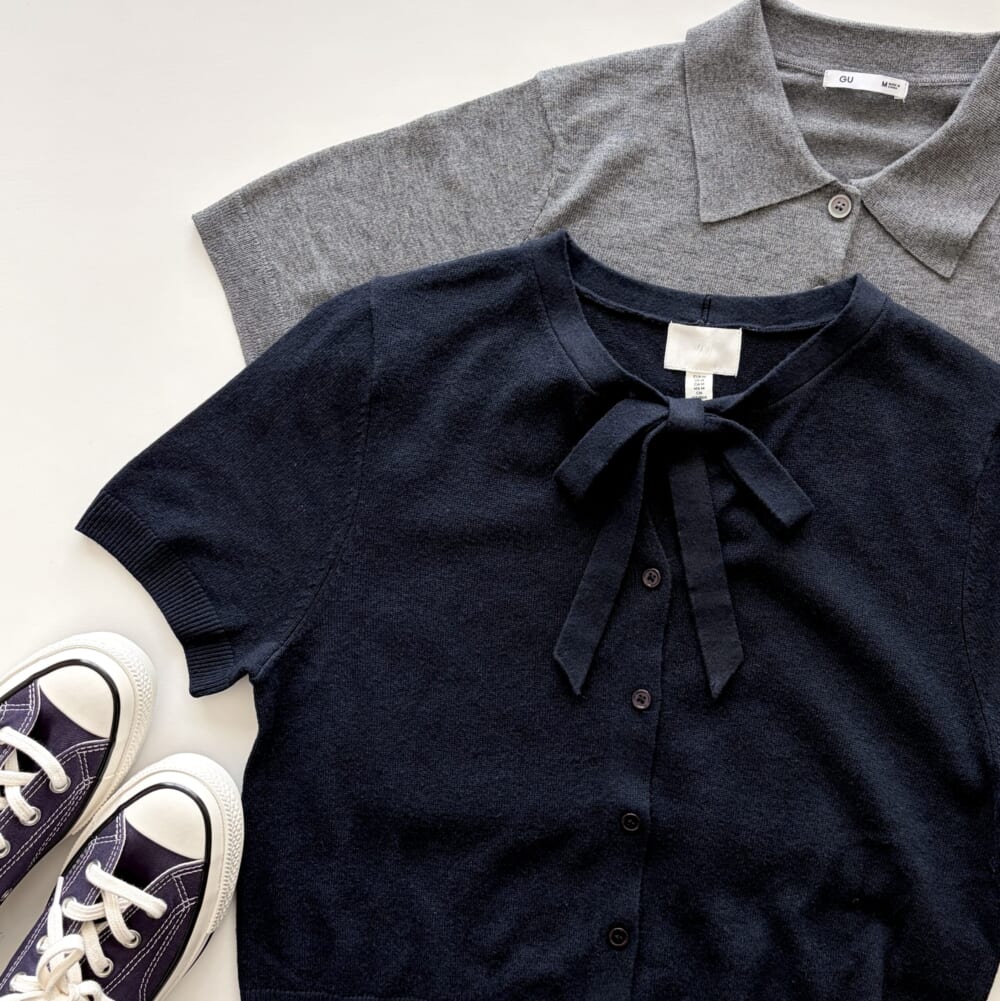 GU ニットポロシャツ　H&M