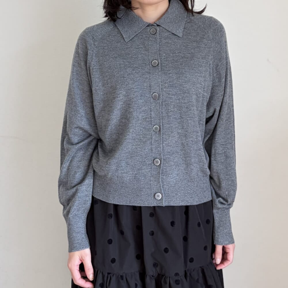 GU ニットポロシャツ　カーディガン