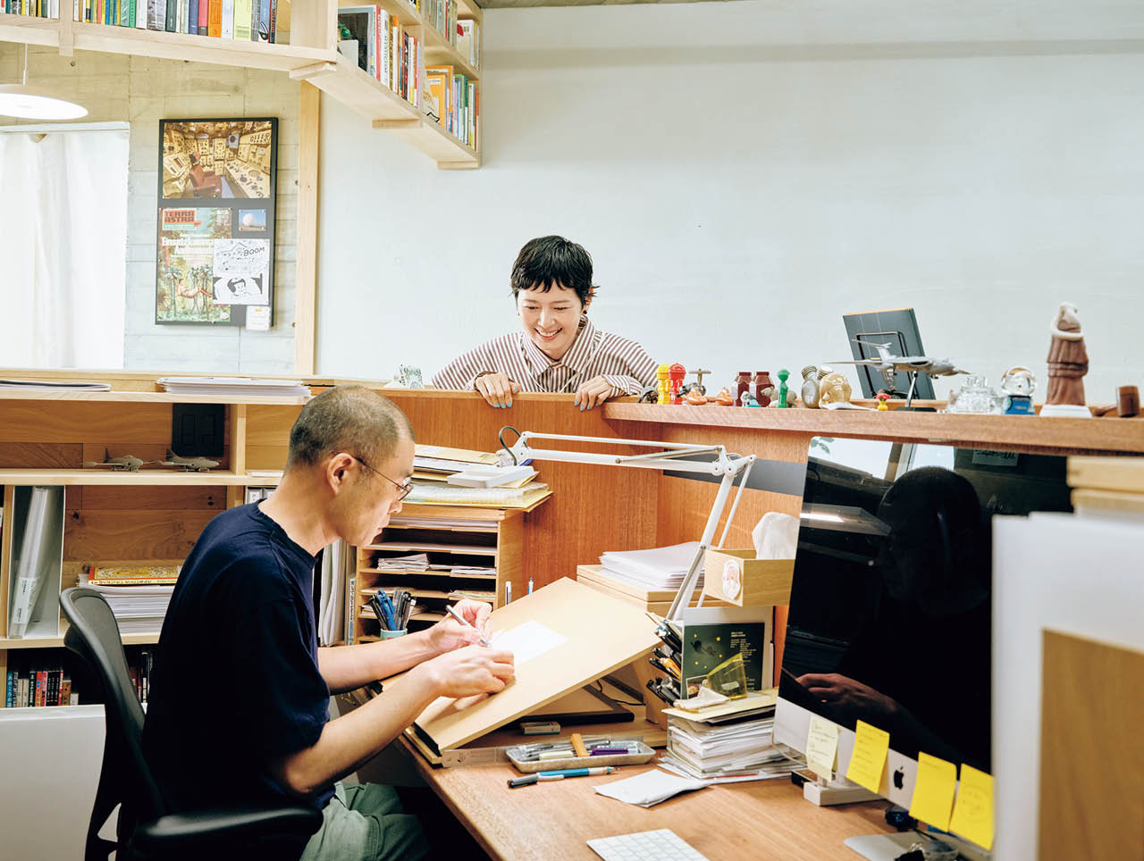ヨシタケさんの仕事場
